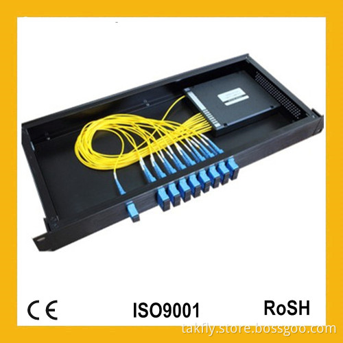 1X32 19 Inch 1u Rack-Mount Sc Adapter Fiber Optic/PLC Splitter